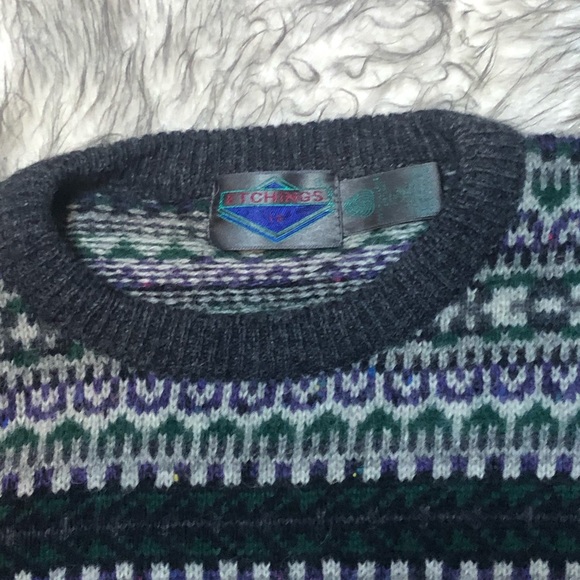 Vintage mens sweater 100% wool size xl - Picture 2 of 4